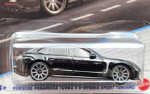 Load image into Gallery viewer, Hot Wheels 2022 Porsche Panamera Turbo S E-Hybrid Sport Turismo Black Luxury Sedans New