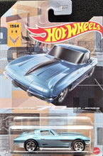 Load image into Gallery viewer, Hot Wheels 2023 '64 Corvette Stingray Light Blue Corvette 70 Series 3/8 New Long Card