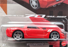 Load image into Gallery viewer, Hot Wheels 2023 '97 Corvette Red Corvette 70 Series 5/8 New Long Card