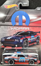 Load image into Gallery viewer, Hot Wheels 2023 Dodge Challenger Drift Car Navy Blue Mopar Series 3/5 New Long Card