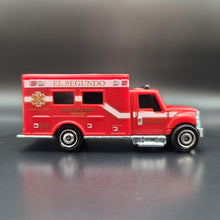 Load image into Gallery viewer, Hot Wheels 2022 International Workstar Ambulance Red MBX Service 5 Pack Exclusive