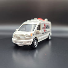 Load image into Gallery viewer, Hot Wheels 2022 '14 Ford Transit News Van Light Grey MBX Service 5 Pack Exclusive