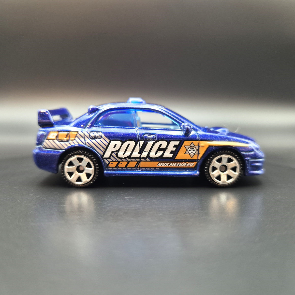Matchbox 2022 2007 Subaru Impreza WRX Police Blue MBX Japan