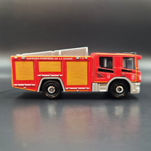 Load image into Gallery viewer, Matchbox 2023 Scania P 360 Fire Engine Red MBX European Highways 5 Pack Loose
