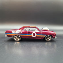 Load image into Gallery viewer, Hot Wheels 2019 '64 Chevy Chevelle SS Maroon #62 Speed Blur 10/10