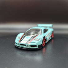 Load image into Gallery viewer, Hot Wheels 2022 McLaren F1 GTR Light Blue #57 Retro Racers 3/10