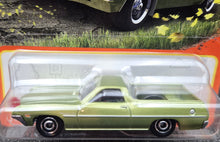 Load image into Gallery viewer, Matchbox 2023 1970 Ford Ranchero Green #17 MBX Highway New Long Card