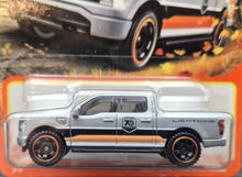 Load image into Gallery viewer, Matchbox 2023 Ford F-150 Lightning Silver #20 MBX 70 Years Special Edition New Long Card