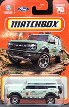 Load image into Gallery viewer, Matchbox 2023 '21 Ford Bronco Mint Green MBX Off-Road #25/100 New Long Card