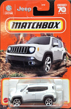 Load image into Gallery viewer, Matchbox 2023 '19 Jeep Renegade Pearl White #40 MBX Off-Road New Long Card