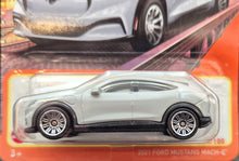Load image into Gallery viewer, Matchbox 2023 2021 Ford Mustang Mach-E Light Grey #44 MBX Metro New Long Card
