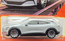 Load image into Gallery viewer, Matchbox 2023 2021 Ford Mustang Mach-E Light Grey #44 MBX Metro New Long Card