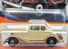 Load image into Gallery viewer, Matchbox 2023 1934 Chevy Master Coupe Tan/Brown MBX Showroom #34 New Long Card