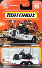 Load image into Gallery viewer, Matchbox 2023 MBX Cycle Trailer White #63 MBX Off-Road New Long Card