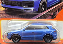 Load image into Gallery viewer, Matchbox 2023 Porsche Cayenne Turbo Blue #78 MBX Metro New Long Card
