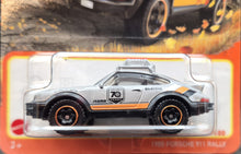 Load image into Gallery viewer, Matchbox 2023 1985 Porsche 911 Rally Silver #80 70 Years Special Edition New Long Card