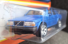 Load image into Gallery viewer, Matchbox 2023 1986 Volvo 240 Light Blue #99 MBX Showroom New Long Card