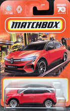 Load image into Gallery viewer, Matchbox 2023 Renault Megane Red #100 MBX Metro New Long Card