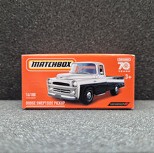 Load image into Gallery viewer, Matchbox 2023 1957 Dodge Sweptside Pickup White/Black MBX Showroom #14 New Sealed Box