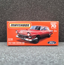Load image into Gallery viewer, Matchbox 2023 1957 Ford Custom 300 Red #21 MBX Showroom New Sealed Box