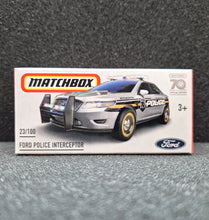 Load image into Gallery viewer, Matchbox 2023 Ford Police Interceptor Silver MBX 70 Years Special Edition #23/100 New