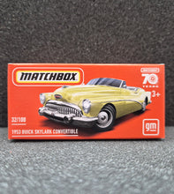 Load image into Gallery viewer, Matchbox 2023 1953 Buick Skylark Convertible Yellow #32 MBX Showroom New Sealed Box