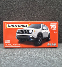 Load image into Gallery viewer, Matchbox 2023 '19 Jeep Renegade Pearl White #40 MBX Off-Road New Sealed Box