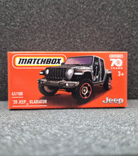 Load image into Gallery viewer, Matchbox 2023 '20 Jeep Gladiator Black MBX Off-Road #41 New Sealed Box