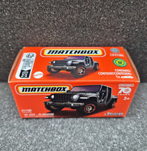 Load image into Gallery viewer, Matchbox 2023 '20 Jeep Gladiator Black MBX Off-Road #41 New Sealed Box