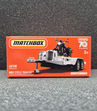 Load image into Gallery viewer, Matchbox 2023 MBX Cycle Trailer White #63 MBX Off-Road New Sealed Box