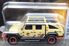 Load image into Gallery viewer, Matchbox 2022 '19 Jeep Gladiator Tan Jurassic World Dominion New Long Card