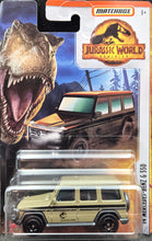 Load image into Gallery viewer, Matchbox 2022 '14 Mercedes-Benz G 550 Army Green Jurassic World Dominion New Long Card