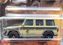 Load image into Gallery viewer, Matchbox 2022 '14 Mercedes-Benz G 550 Army Green Jurassic World Dominion New Long Card