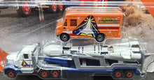 Load image into Gallery viewer, Matchbox 2020 Lonestar Cab & Rocket Trailer & Express Delivery Van White 8/8 New