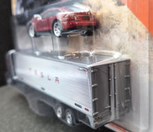 Load image into Gallery viewer, Matchbox 2020 Tesla Semi & Box Trailer & Tesla Model S Car Matte Black 2/8