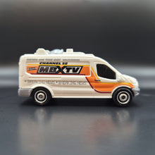 Load image into Gallery viewer, Hot Wheels 2021 '14 Ford Transit News Van White Multipack Exclusive