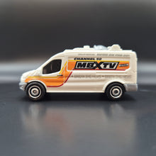 Load image into Gallery viewer, Hot Wheels 2021 '14 Ford Transit News Van White Multipack Exclusive