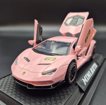Load image into Gallery viewer, Explorafind 2017 Lamborghini Centenario LP770-4 Pink 1:32 Die Cast Car