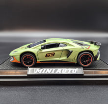 Load image into Gallery viewer, Explorafind 2020 Lamborghini Aventador SVJ LP780-4 Matte Green 1:32 Die Cast Car
