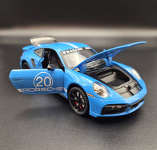 Load image into Gallery viewer, Explorafind 2021 Porsche 911 Turbo S Blue 1:24 Die Cast Car