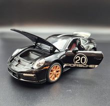 Load image into Gallery viewer, Explorafind 2021 Porsche 911 Turbo S Black 1:24 Die Cast Car