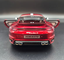 Load image into Gallery viewer, Explorafind 2021 Porsche 911 Turbo S Red 1:24 Die Cast Car
