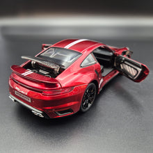 Load image into Gallery viewer, Explorafind 2021 Porsche 911 Turbo S Red 1:24 Die Cast Car