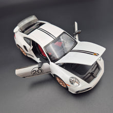 Load image into Gallery viewer, Explorafind 2021 Porsche 911 Turbo S White 1:24 Die Cast Car