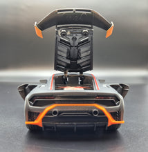 Load image into Gallery viewer, Explorafind 2022 Lamborghini Huracan STO Matte Grey 1:24 Die Cast Car