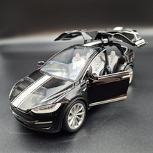 Load image into Gallery viewer, Explorafind 2020 Tesla Model X Black 1:24 Die Cast Car
