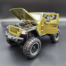 Load image into Gallery viewer, Explorafind 2020 Jeep Wrangler Rubicon Green 1:20 Die Cast Car