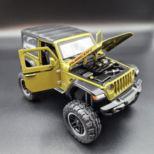 Load image into Gallery viewer, Explorafind 2020 Jeep Wrangler Rubicon Green 1:20 Die Cast Car