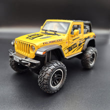 Load image into Gallery viewer, Explorafind 2020 Jeep Wrangler Rubicon Yellow 1:20 Die Cast Car