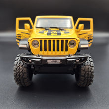 Load image into Gallery viewer, Explorafind 2020 Jeep Wrangler Rubicon Yellow 1:20 Die Cast Car